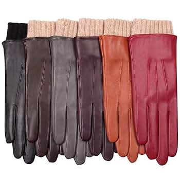 [JILLSTUART]★WOOL CASHMERE BLEND SMART TOUCH GLOVES Winter Leather Gloves for Women - Warm Touchscreen Cashmere